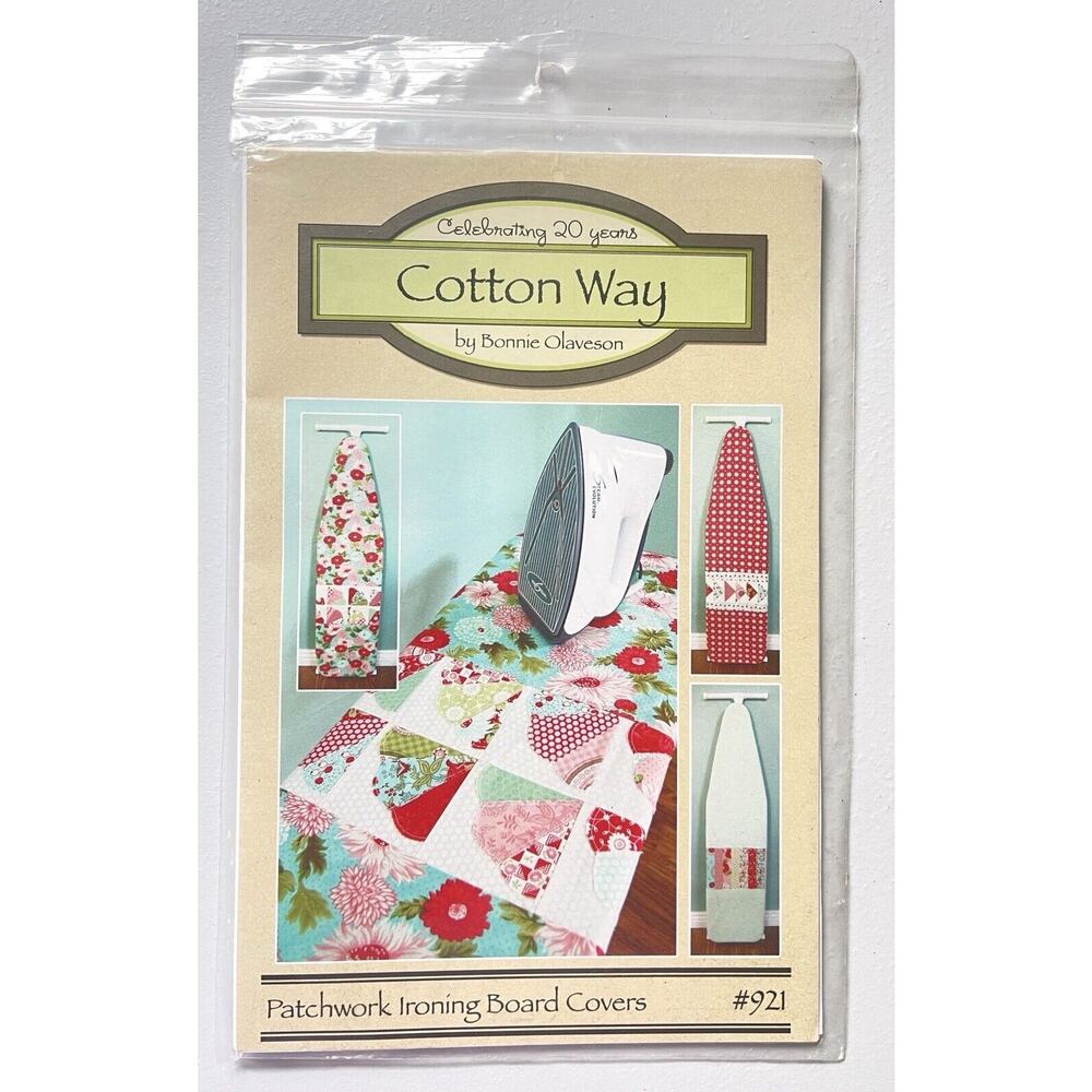 Patchwork Ironing Board Covers Pattern Cotton Way #921 Bonnie Olaveson